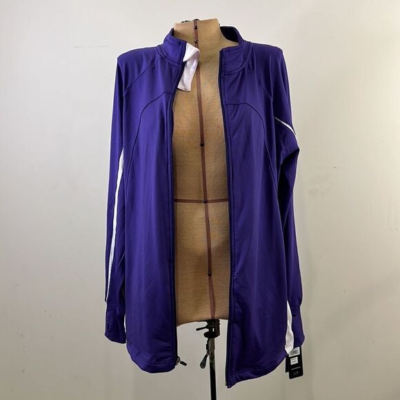 NWT Mizuno Purple with White Trim Athletic Jacket - Size XL - Picture 11 of 14